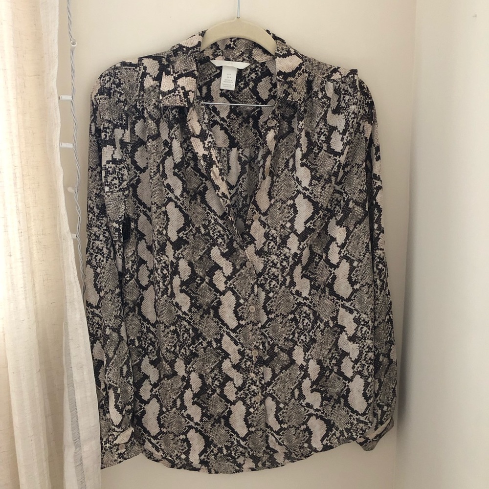 Snakeskin top